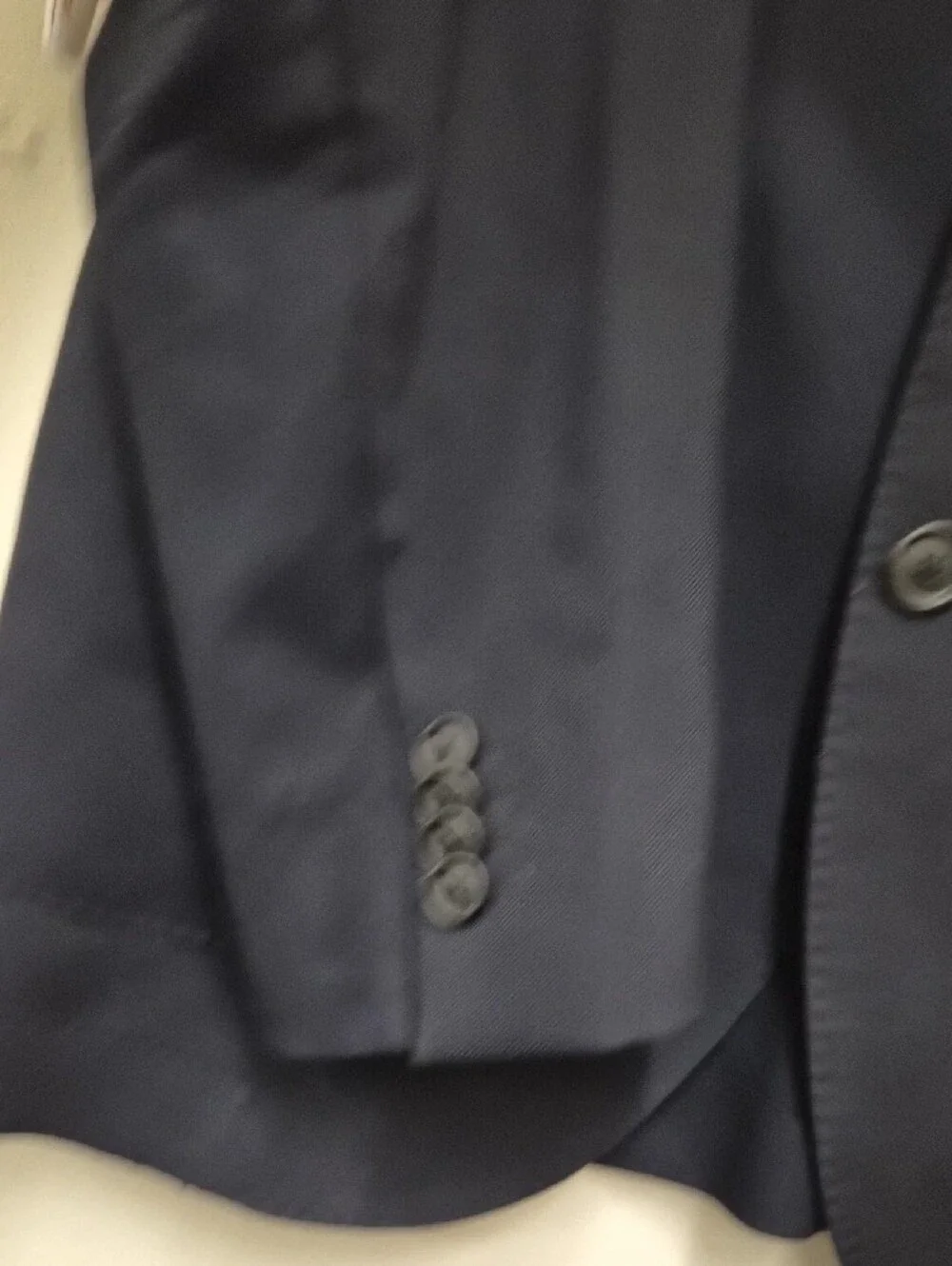 Boss Dark Navy Two-Button Sport Coat Size 46 S